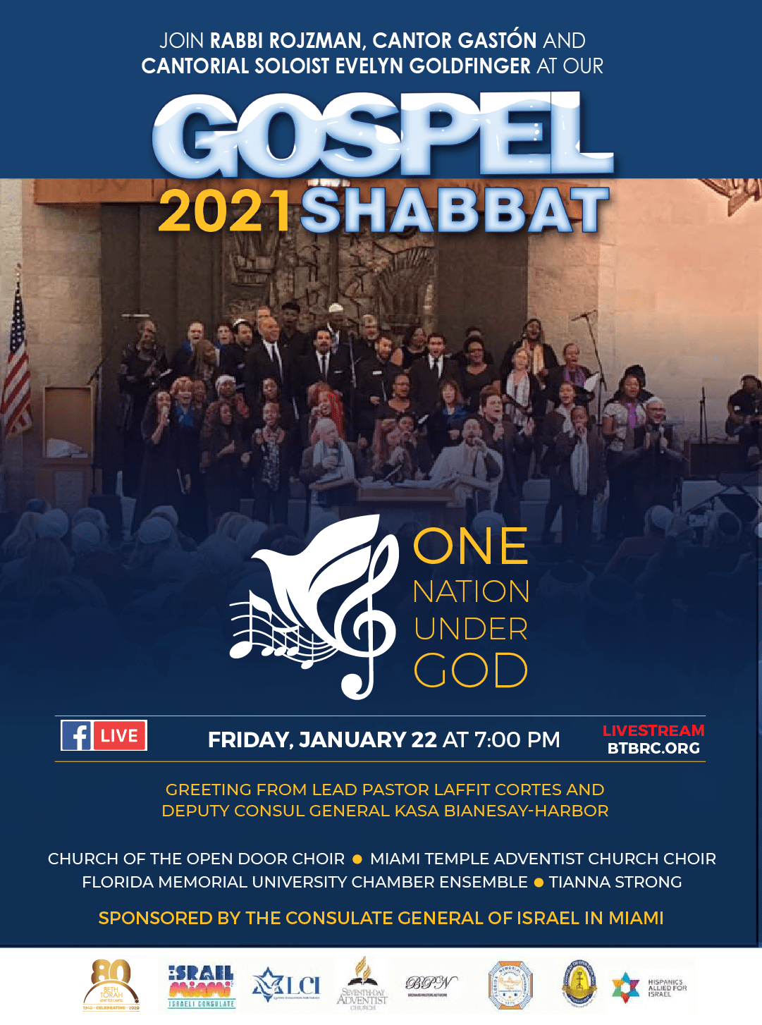 Gospel Shabbat flyer