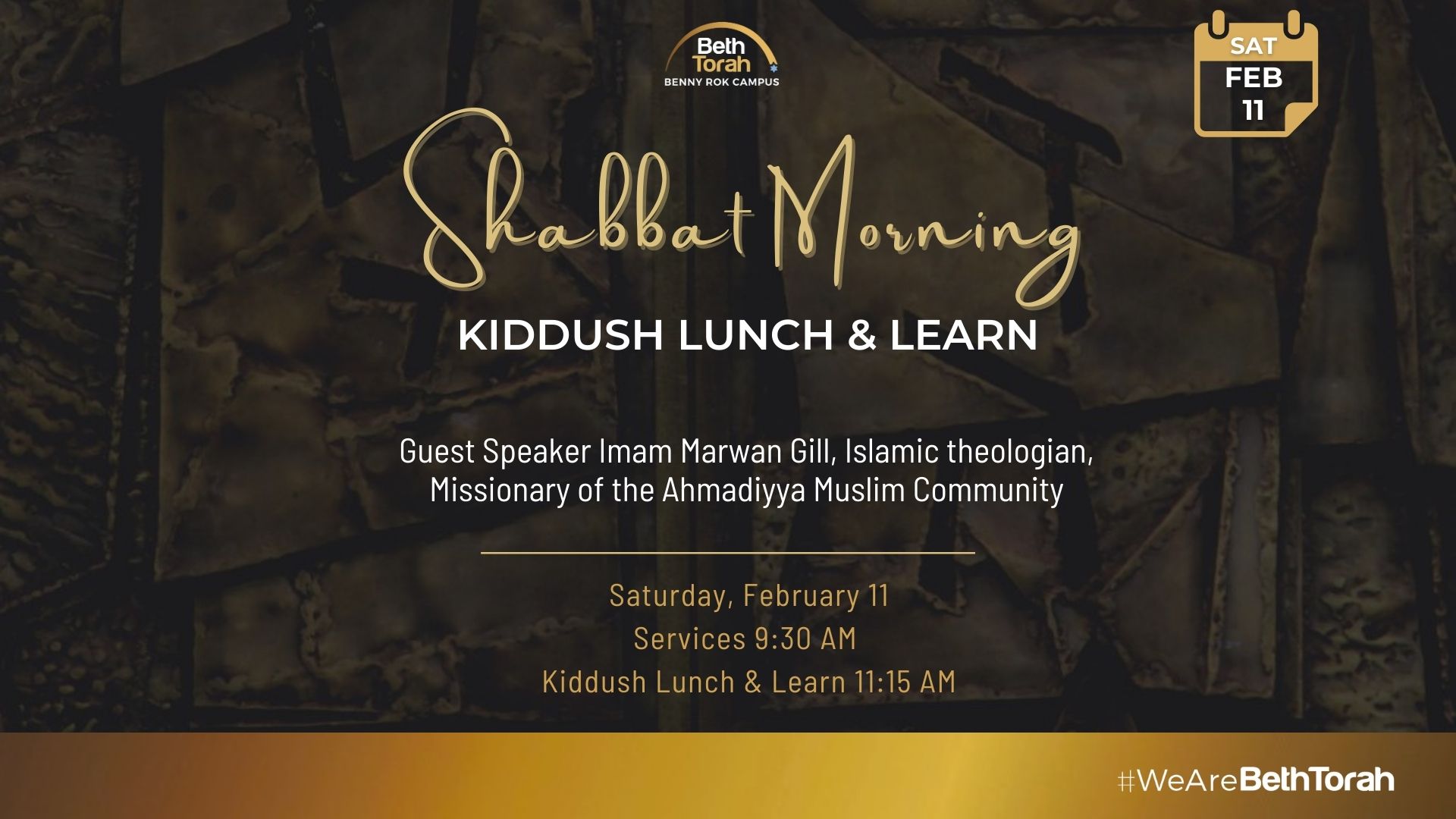 Imam Gill Shabbat Morning 1920×1080 Imam Gill Shabbat Morning 1920x1080